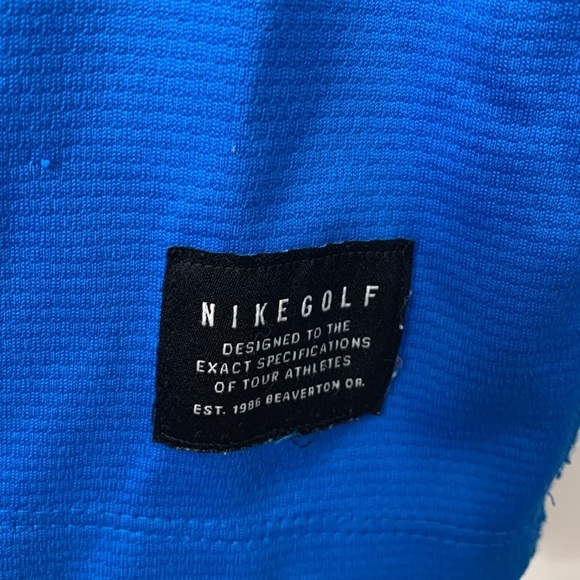 Women’s Nike Golf Half Zip Blue & Black Pullover Size Large EUC - Picture 4 of 7